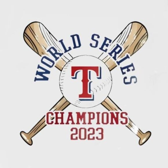 Texas Rangers World Series Champions 2023 Baseball Fan Graphic T-Shirt 90 - Picture 2 of 5